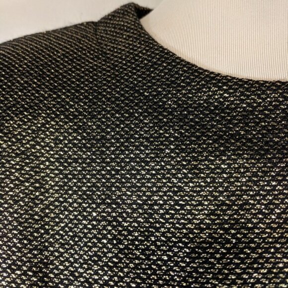 Vintage 80's Anne Klein Wool/Lurex Blouse Glam Holiday - Picture 7 of 8